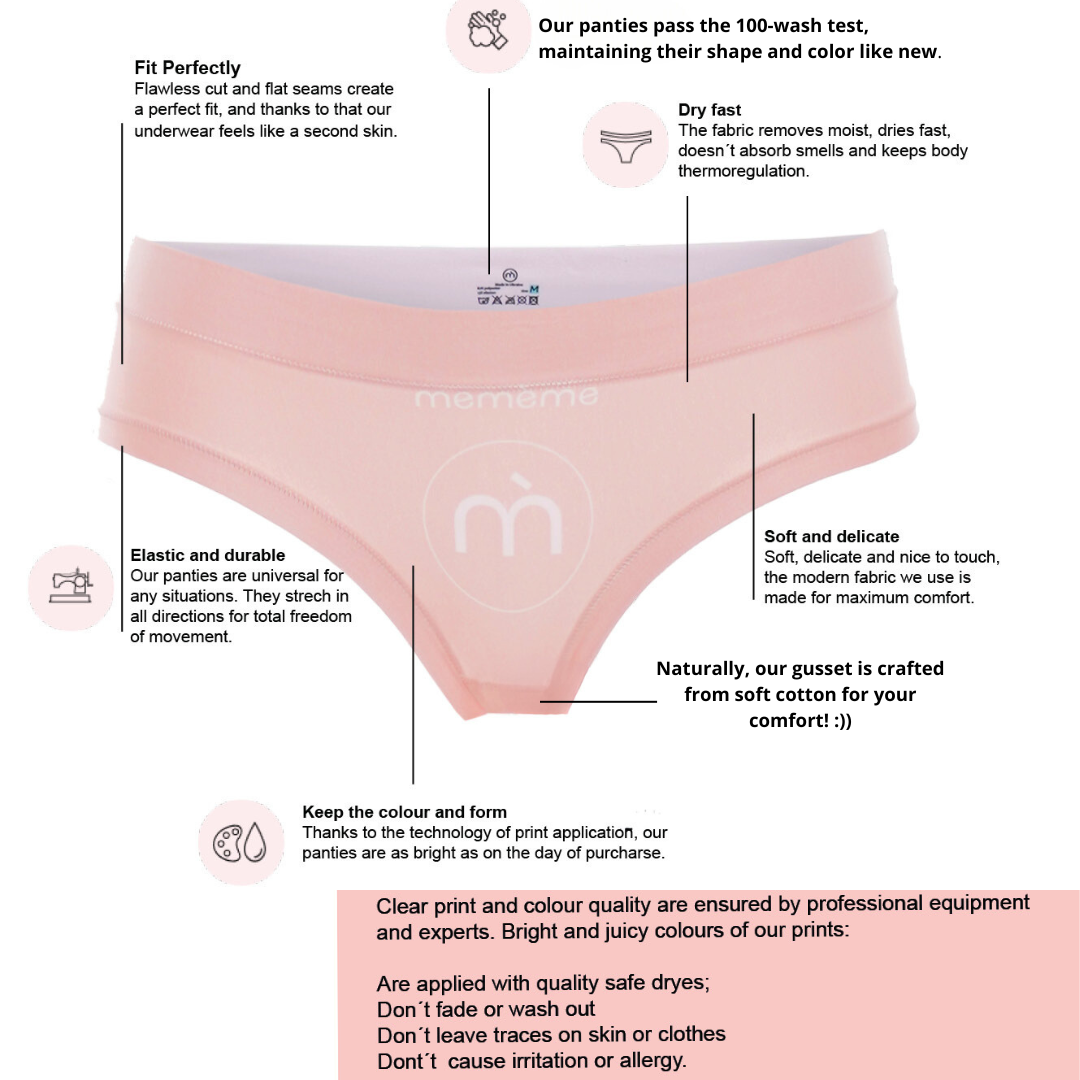 Abstract Marine Women Underwear, Underpants Soft Cool Bikini Panties for  lady - M Multicolor