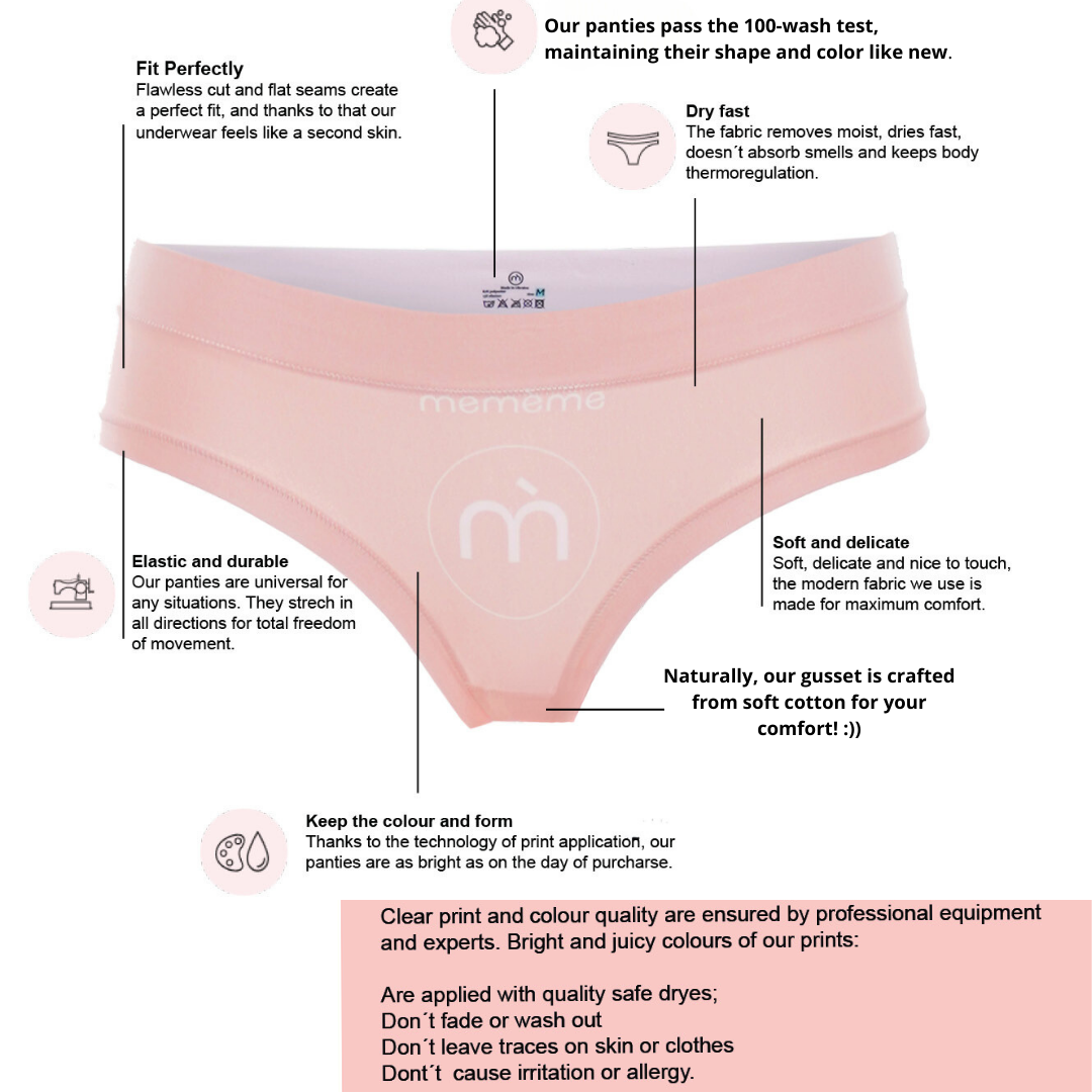 Women Panty with Plain or Patterns Designs