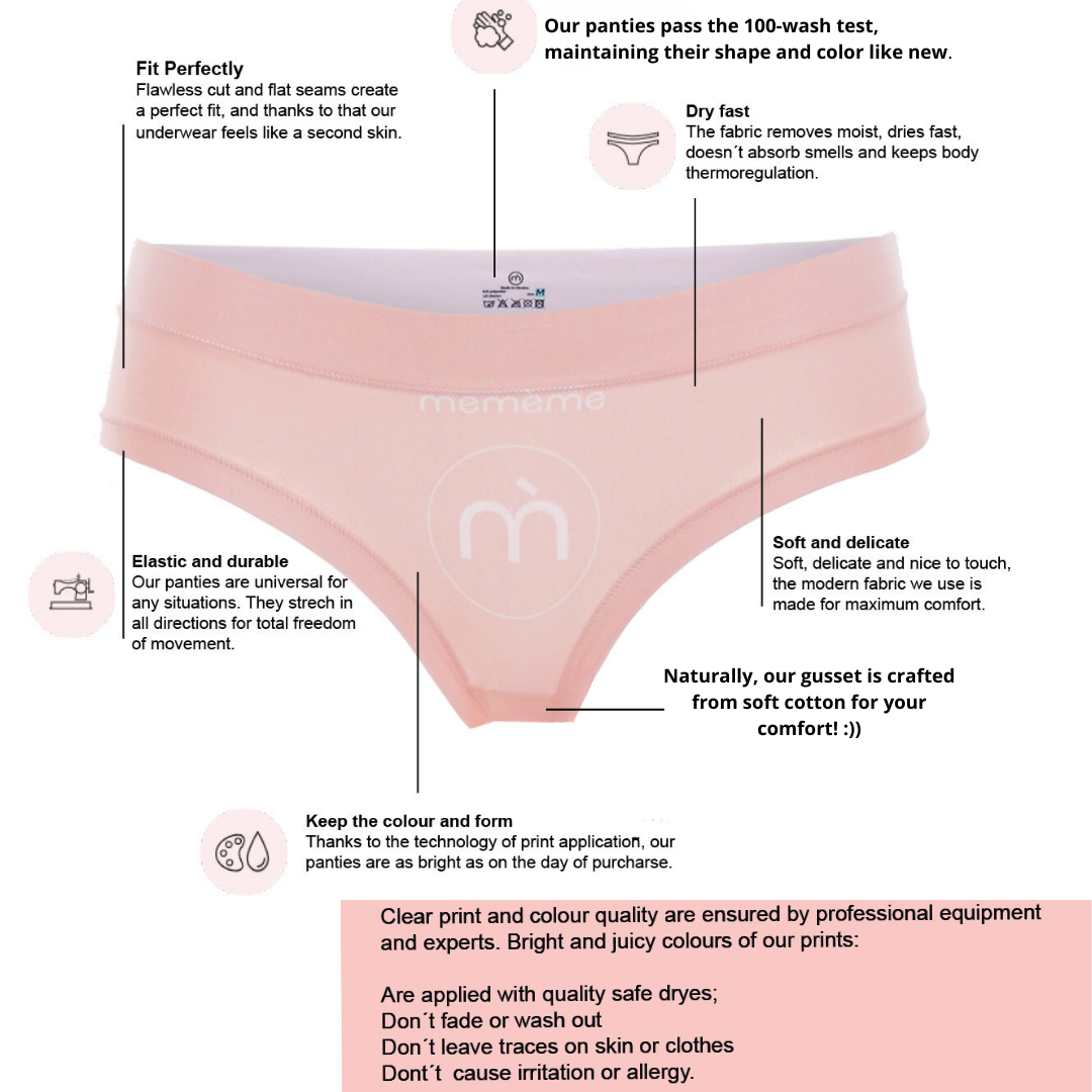 mememe 7 DAYS - Orchid - HIGH WAISTED BRIEF Panty for Women - memème