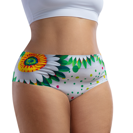 mememe DAISY– Emerald - QUEEN SIZE - HIGH WAISTED BRIEF Panty for Women - memème