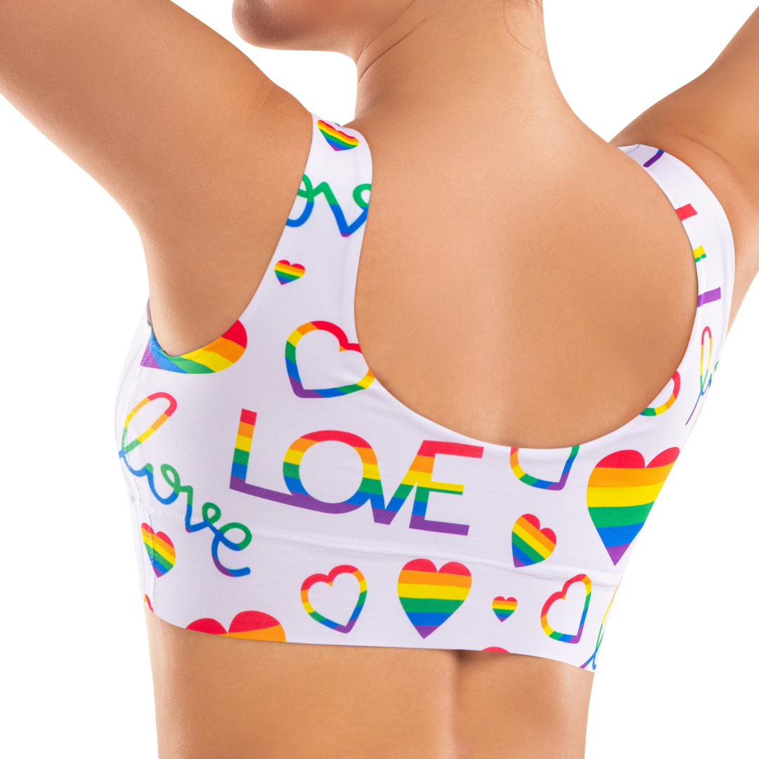 mememe PRIDE - White Love - CROP TOP for Women - memème